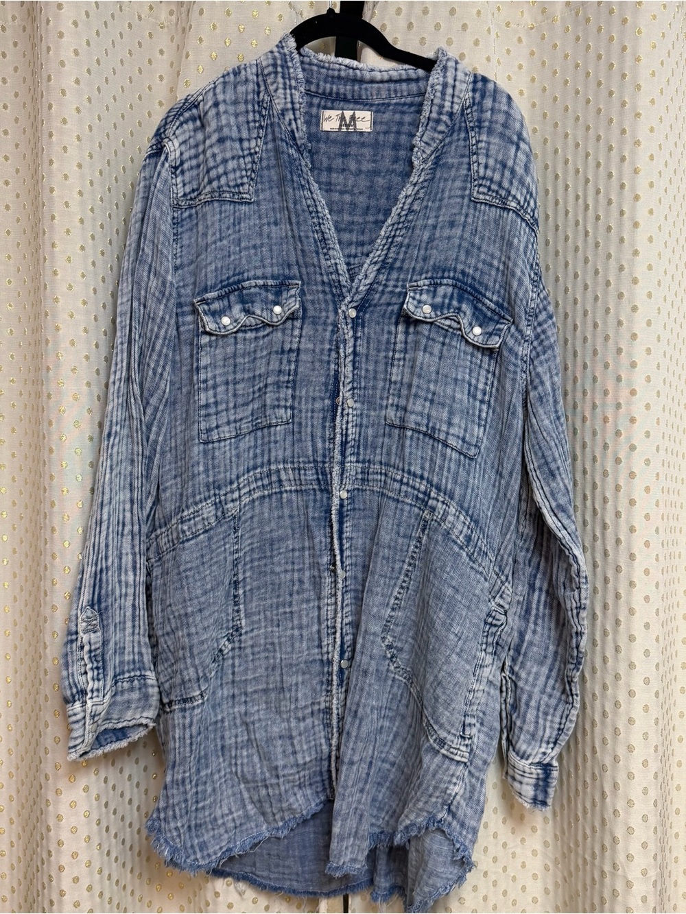 We The Free Summer Daydream Indigo Buttondown
